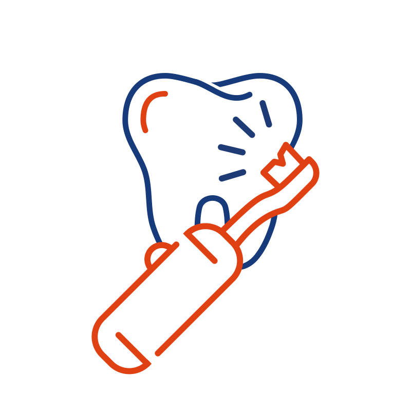 Pulizia dei denti al centro Global Dental Care a Bolzano